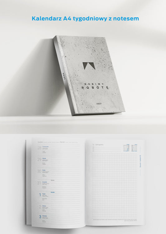 PRE-ORDER | Kalendarz A4 z notesem
