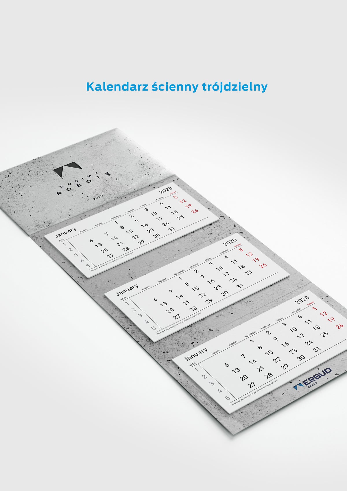 PRE-ORDER | Kalendarz ścienny trójdzielny
